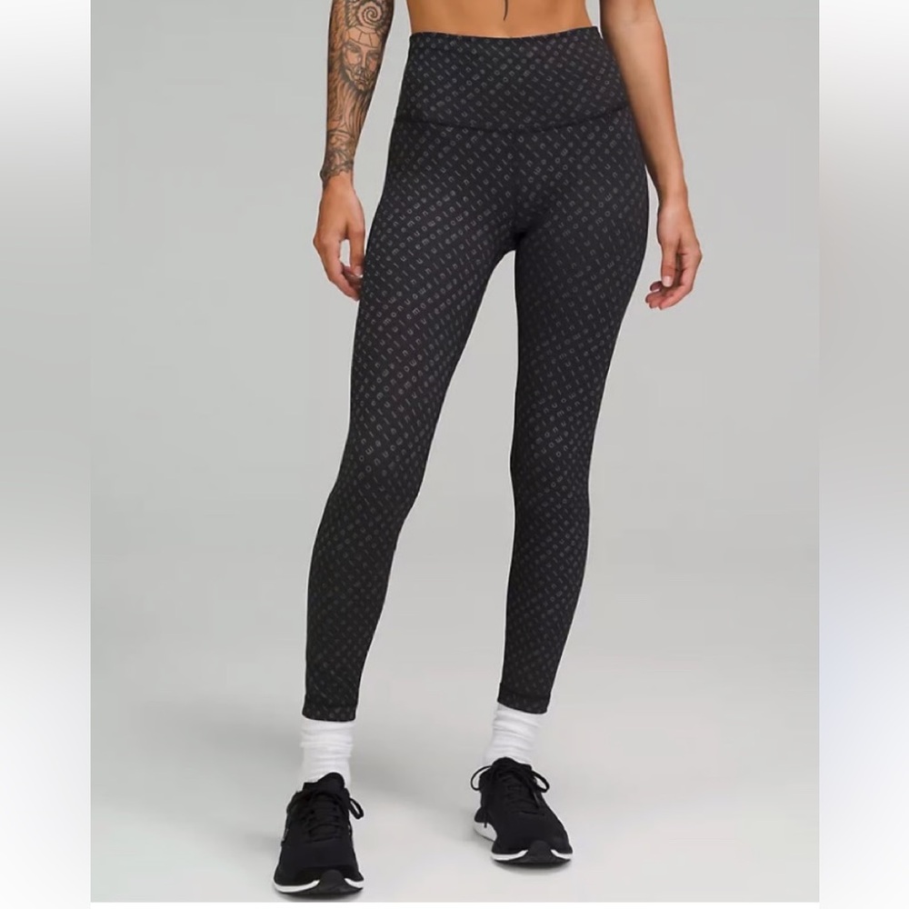 lululemon Wunder Train High - Rise Tight 25” In Mirrorify Black Multi - 6